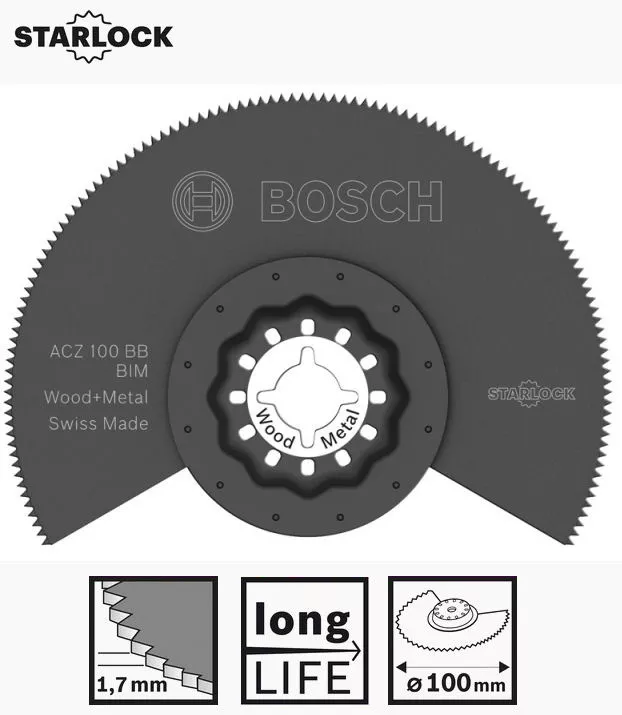 Lame de scie segmentée bi-métal ACZ100BB Starlock BOSCH